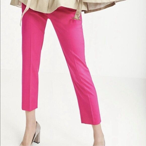 Banana Republic Pants - Banana Republic Avery Pants Hot Pink Mid-Rise Trouser Casual Career Sz 00 Petite